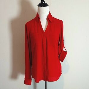 Express Vibrant Red Women's Blouse